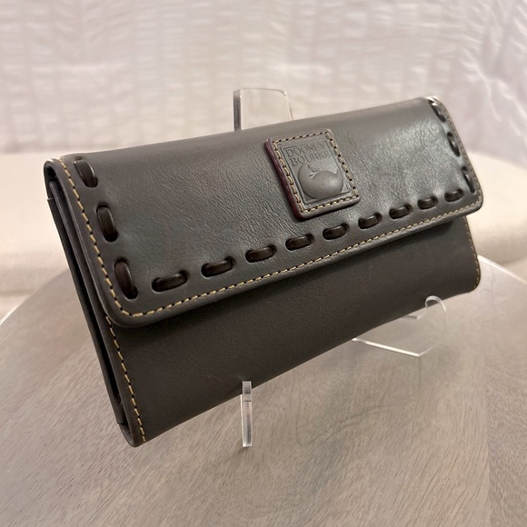 Dooney and Bourke Florentine Wallet in SLATE - Picture 3 of 8